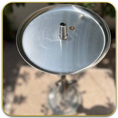 قلیان کرنو بارسلون نقره ای سینی