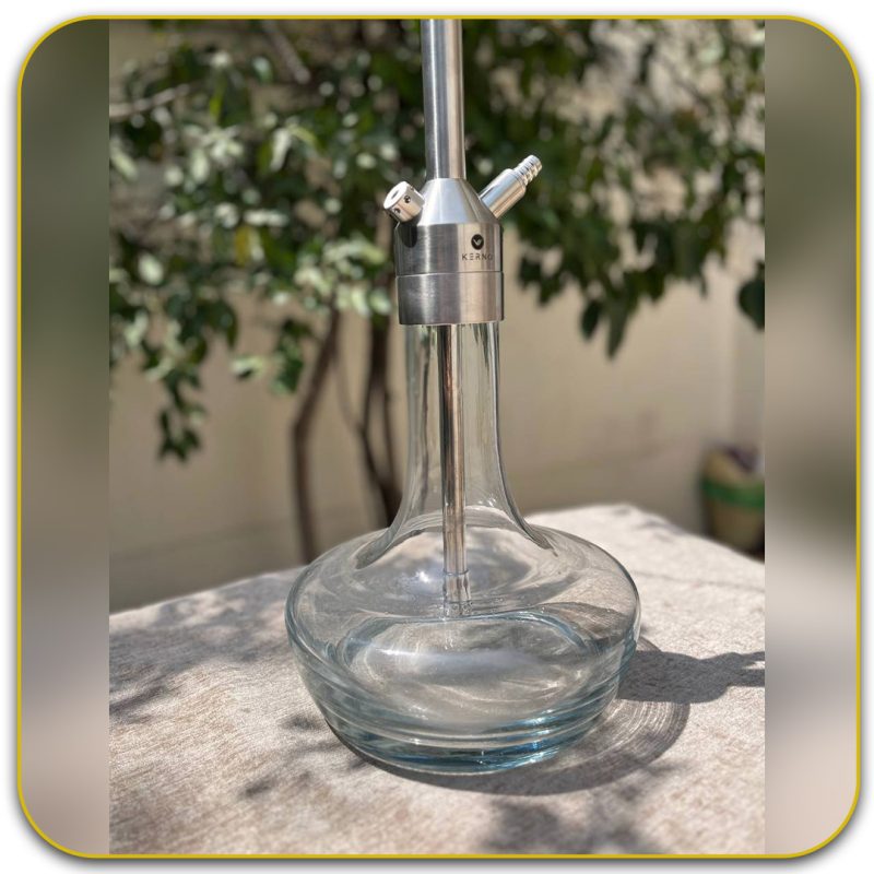 قلیان کرنو تگزاس رنگ نقره ای تنگ