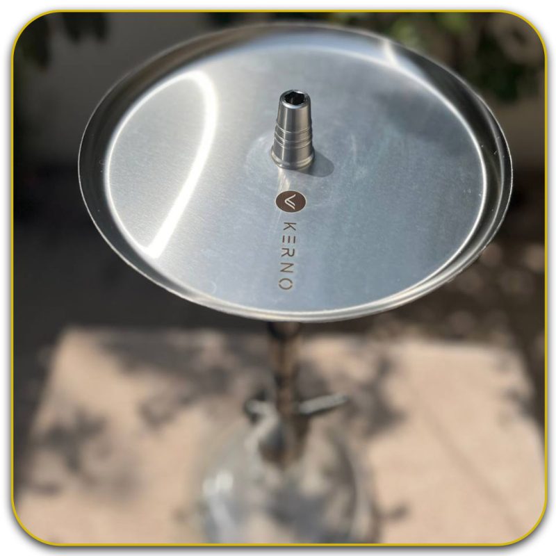 قلیان کرنو مدل مونیخ نقره ای سینی