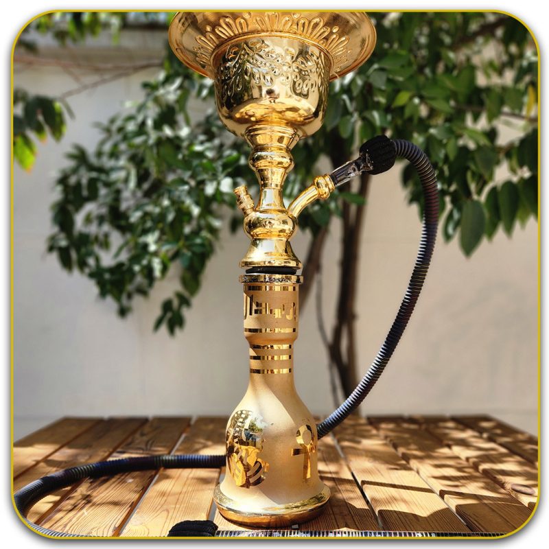 قلیان ابو زید سه یخ طلایی تنه