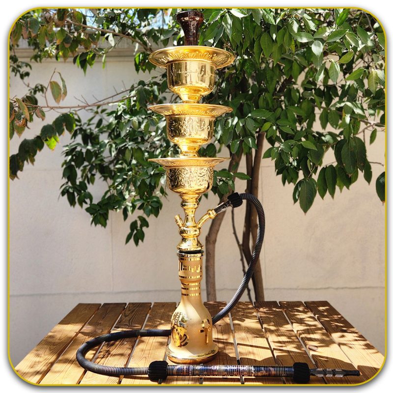 قلیان ابو زید سه یخ طلایی