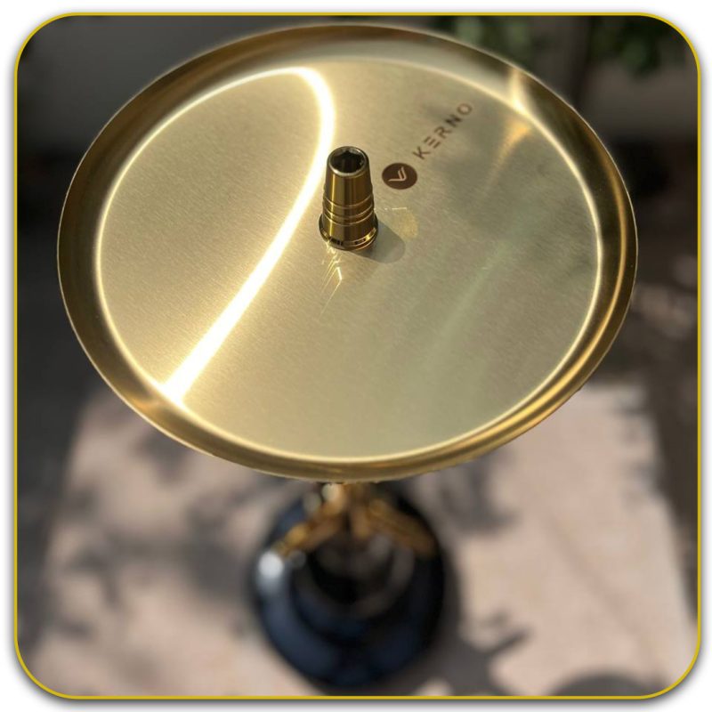 قلیان کرنو بارسلون طلایی 4 شلنگه سینی