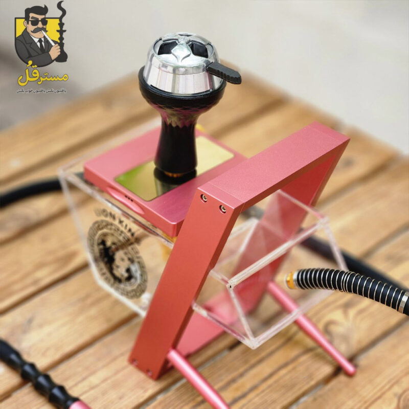 قلیان رومیزی lion king صورتی