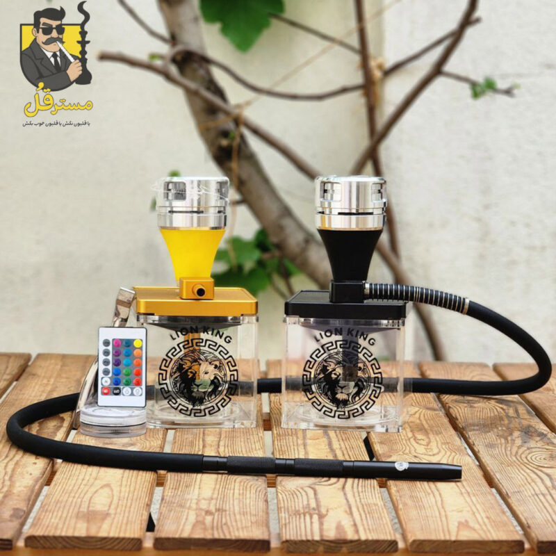 قلیان پلکسی مکعبی لاین کینگ