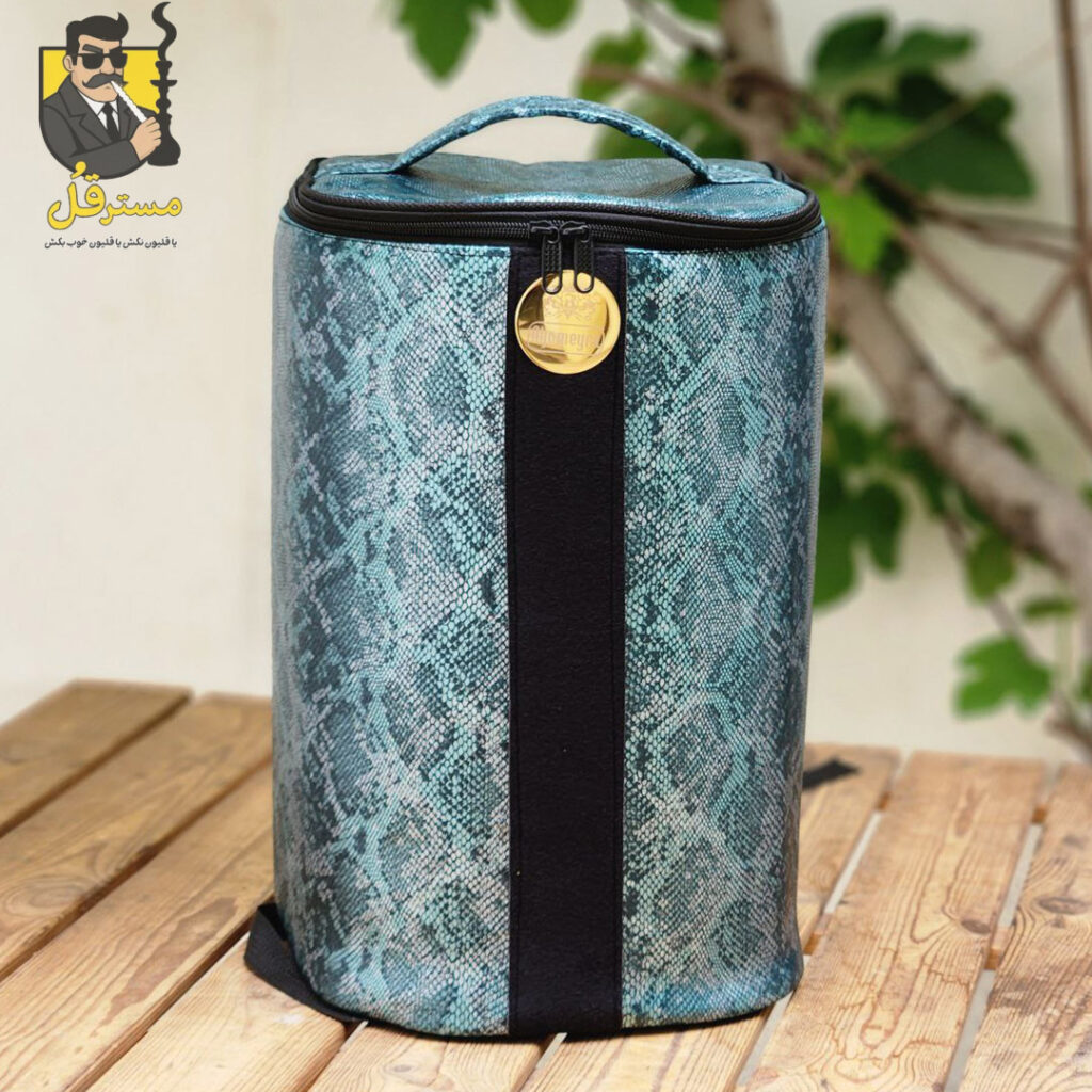 کیف قلیان مدرن پوست ماری آبی