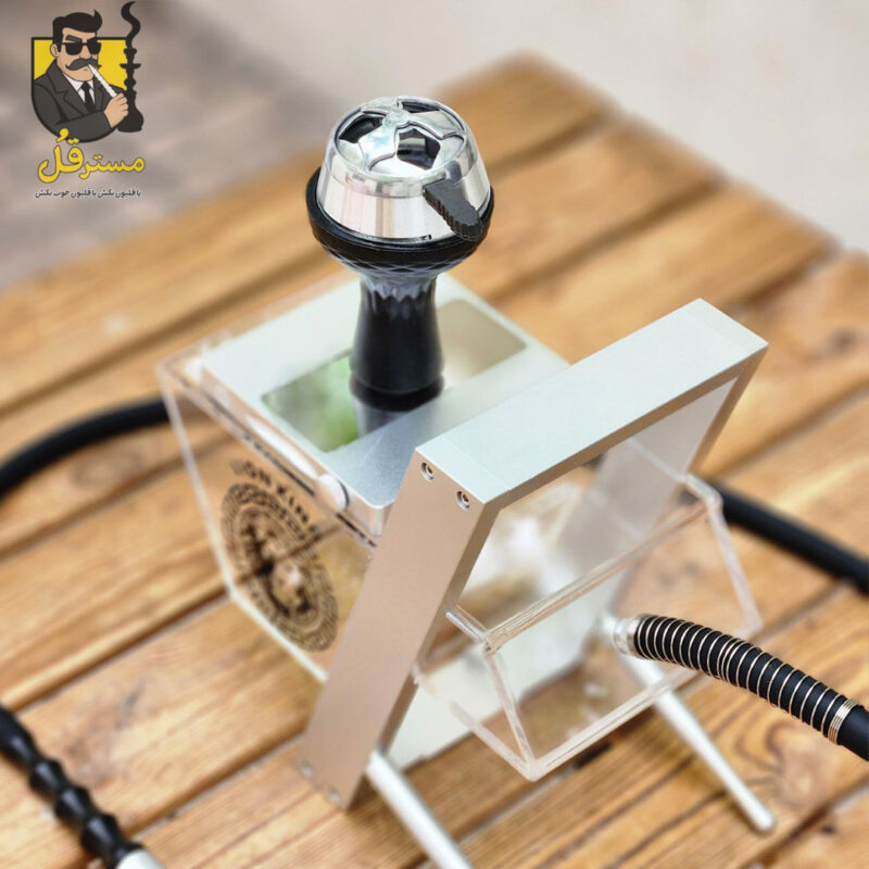 قلیان رومیزی lion king سفید