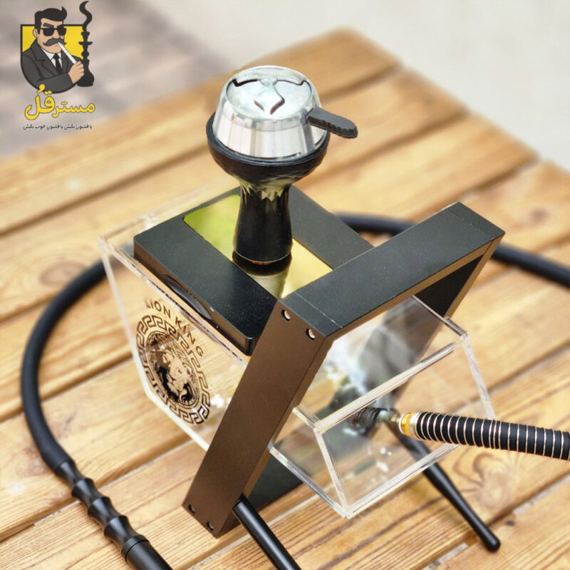 قلیان رومیزی lion king مشکی