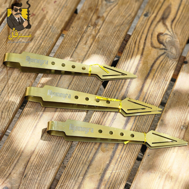 انبر-پیکانی-الجمیرا انبر استیل طلایی الجمیرا