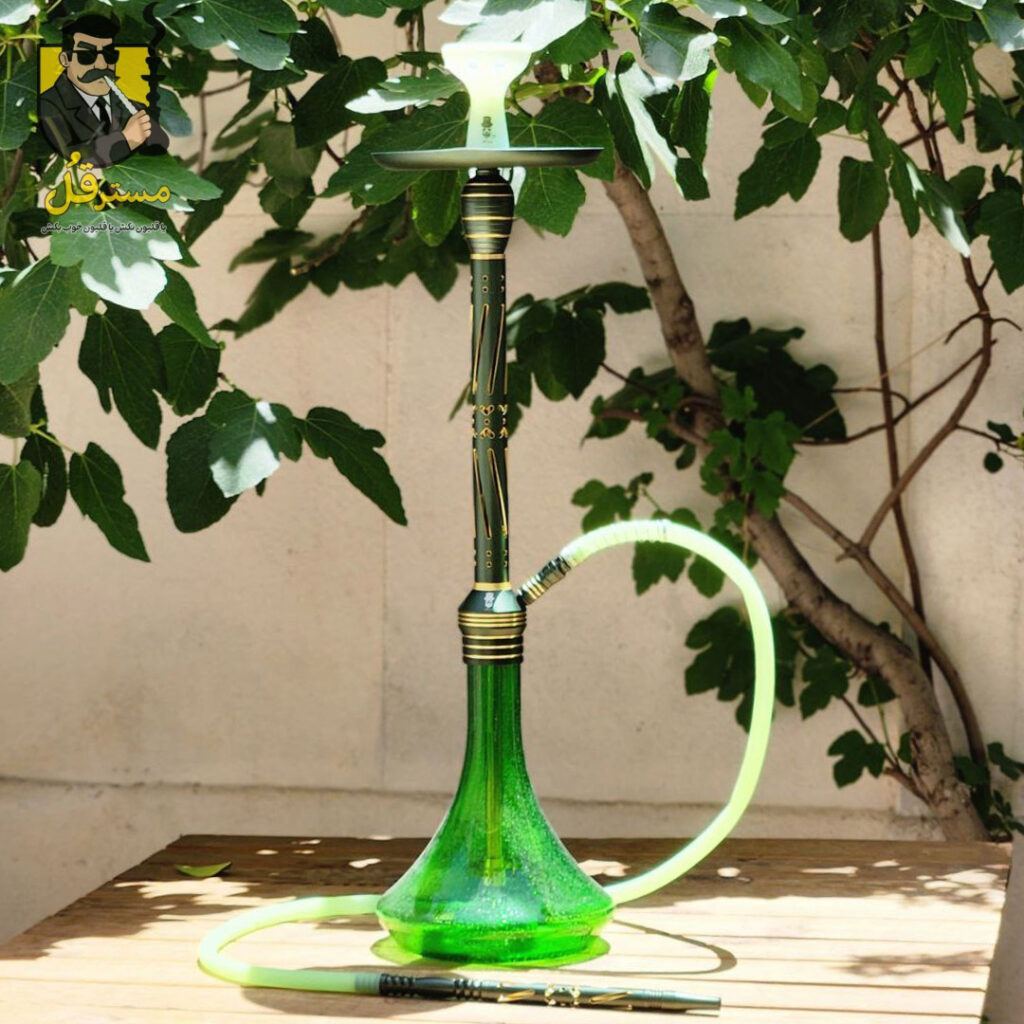 قلیان مسترلوکس بلند سبز