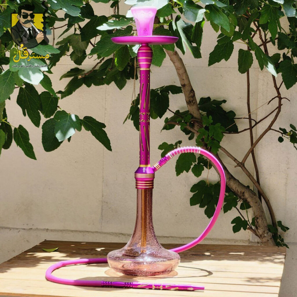 قلیان مسترلوکس بلند بنفش