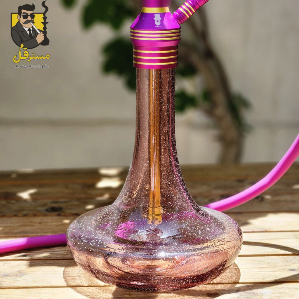 قلیان مسترلوکس بلند بنفش تنگ