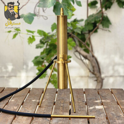 قلیان میگ سه‌ پایه طلایی