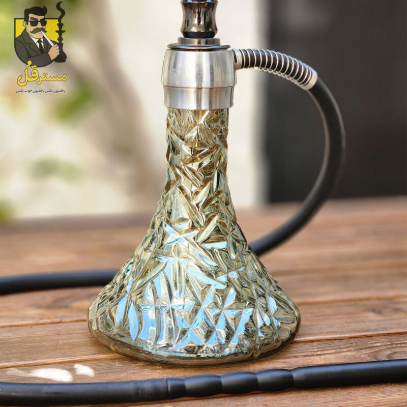 تنگ قلیان کارمانیا تنه کوتاه سه شیار تنگ براق