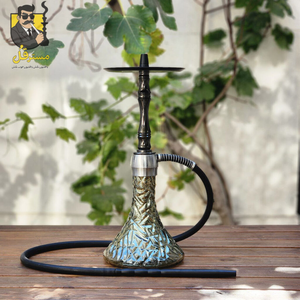 قلیان کارمانیا تنه کوتاه سه شیار تنگ براق