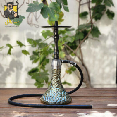 قلیان کارمانیا تنه کوتاه سه شیار تنگ براق