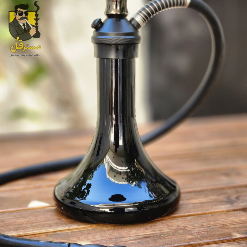 تنگ قلیان کارمانیا تنه کوتاه سه شیار تنگ مشکی